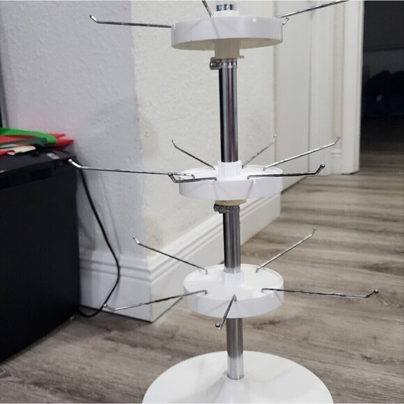 Countertop Spinner Display White and silver for Jewelry or Crafts or more NEW - Picture 5 of 5